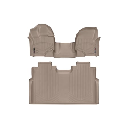 Weathertech Front and Rear Floorliners - Over The Hump, 457931-456974 457931-456974